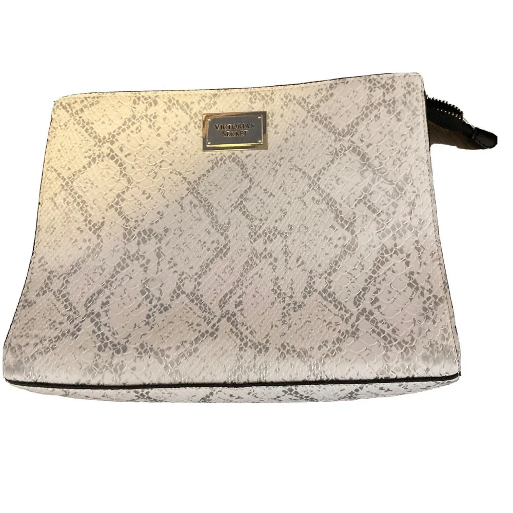 Victoria Secret Black & White Clutch Purse Evening Hand Bag 10